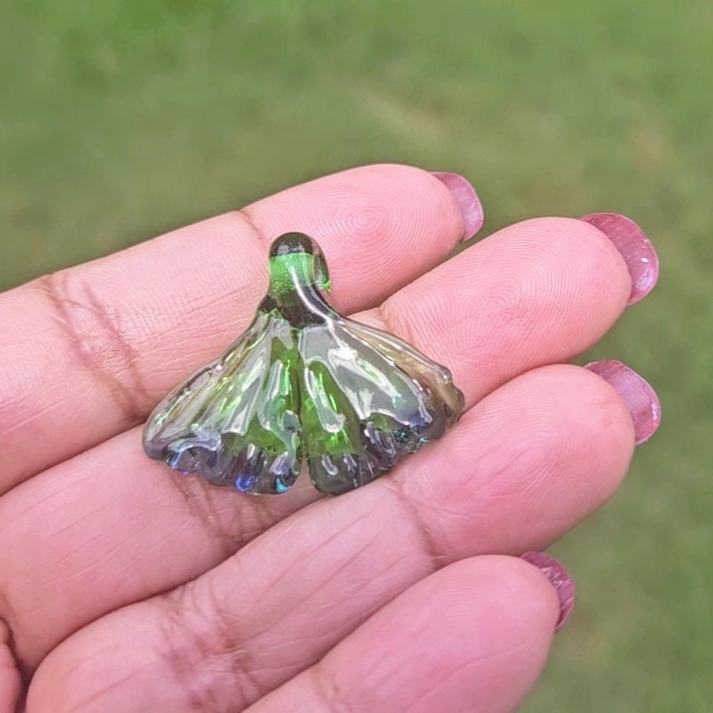 Gorgeous Artisan Hand Blown Looped Glass Pendants. Summer Spring Colors